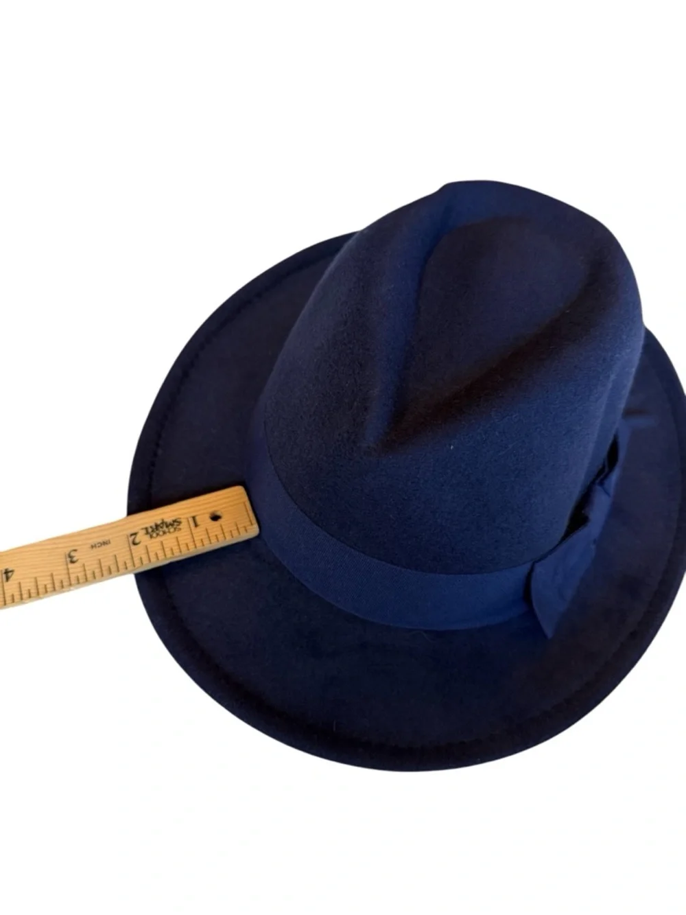 NEW Peter Grimm Collection Navy Wool Felt Fedora Hat Western Boho Ranch Style